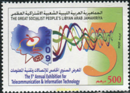 339206 MNH LIBIA 2009 TELECOMUNICACION Y TECNOLOGIA - Libye