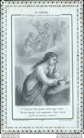 Bn22 Antico Santino Merlettato-holy Card Via Crucis - Images Religieuses