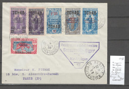 Moyen Congo - Brazzaville - Air Afrique - 1er Vol Bihebdomadaire Vers Alger - 1938 - Briefe U. Dokumente