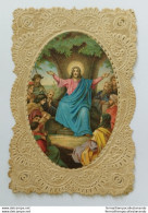 Bn25 Antico Santino Merlettato-holy Card Gesu' Cristo - Devotieprenten