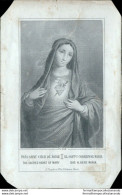 Bm12 Santino Holy Card  Incisione  Madonna Del Sacro Cuore - Images Religieuses