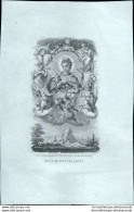 Bn5 Antico Santino Incisione Madonna  Reine De Tous Les  Saints - Devotion Images