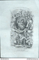 Bn6 Antico Santino Incisione Madonna  Agneau De Dieu - Images Religieuses