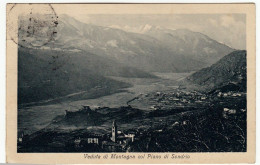 VEDUTA DI MONTAGNA COL PIANO DI SONDRIO - 192? - Vedi Retro - Formato Piccolo - Sondrio