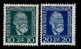 Deutsches Reich 368 - 369 Weltpostverein MLH * Mint Falz - Ongebruikt