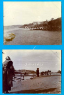 Finistère * Douarnenez Sardinières * 2 Photos Originales Vers 1900 - Places