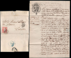 Madrid - Edi O 48 - Carta Mat Rejilla + Fech. Especial Pequeño Raya Negra Madrid - Storia Postale