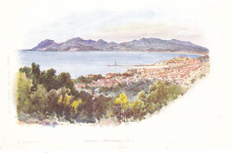 CANNES  -  ALPES -  MARITIMES  -  (06)  -  CPA  ILLUSTRATEUR  ERNEST  LESSIEUX  -  1848  -  1925. - Lessieux