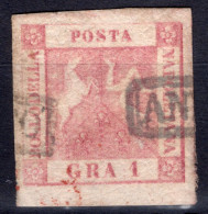 1 Gr. ROSA CHIARO SASS.4 USATO CON SPLENDIDI  MARGINI FIRMATO PERITO CV 90+++ - Naples