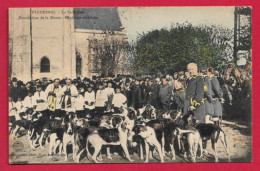 AA21  CHASSE A COURRE FLEURINES   ST HUBERT BENDICTION DE LA MEUTE EQUIPAGE D'HALATTE - Jagd