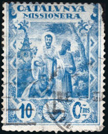 Barcelona - Viñeta - O S/Cat - "1950 - 10ctms. Catalunya Missionera" Esquina Roma - Usados