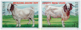 118566 MNH FILIPINAS 2002 AÑO LUNAR CHINO - AÑO DE LA CABRA - Filippine