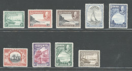 1936-47 BERMUDA, Stanley Gibbons N. 98-106- Serie Di 9 Valori - MNH** - Altri & Non Classificati