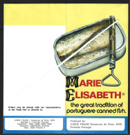 Brochure For Marie Elisabeth Canned Sardines, Factory In Portimão In 1969. Can Of Sardines. Broschüre Für Marie Elisabet - Portugal