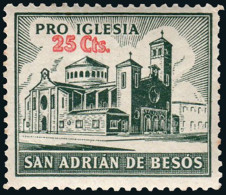 Barcelona - Viñeta - * S/Cat. - "San Adrián Besós - 25cts. Pro Iglesia" - Ungebraucht