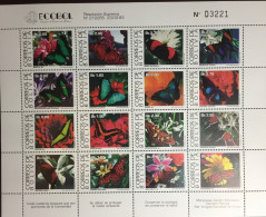 Bolivia 1993 Butterflies Sheetlet MNH - Butterflies