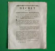 D-FR Révolution 1793 Jugemens Rendus Contre Les Prévenus De Complots Contre-Révoluionnaires - Historische Dokumente