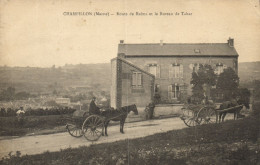 Champillon - Route De Reims Et Le Bureau De Tabac - Autres & Non Classés