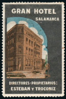 Salamanca - Viñeta - * S/Cat. "Gran Hotel Salamanca - Directores - Propietarios - Esteban Y Troconiz" - Unused Stamps