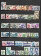 LIBAN- 39 TRES BEAUX TIMBRES OBLITERES -PAS EMINCES - DE 1946-54 - Libanon