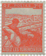 247170 HINGED FRANCIA 1945 A BENEFICIO DE LOS TUBERCULOSOS - Autres & Non Classés