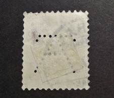 Suisse - Switzerland  - Perfin - Lochung - T A  (weave ) - Unknown  - Cancelled - Perforés