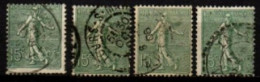 FRANCE    -   1903 .   Y&T N° 130 Oblitérés.   Divers  Points Blancs , - Used Stamps