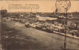 Russie, St Pétersbourg, Quai De Nicolas Et Perspective Sur Le Néva - Russia