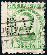 Madrid - Perforado - Edi O 664 - "B.V." (Banco) - Oblitérés