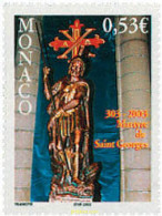 104244 MNH MONACO 2002 1700 ANIVERSARIO DEL MARTIRIO DE SAN JORGE - Unused Stamps