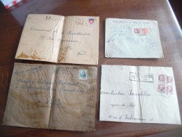 Lot De 36 Lettre Entière Recommandée Provisoire , Cachet De Ville... Année 40 - 1921-1960: Periodo Moderno