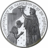 France, Médaille, Couronnement De Napoléon Ier Et Joséphine, 1989, Argent - Autres & Non Classés