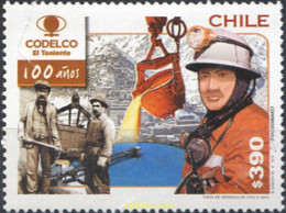 304801 MNH CHILE 2005 100 AÑOS DEL CODELCO -EL TENIENTE- - Chile