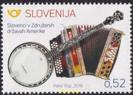 681511 MNH ESLOVENIA 2018 INSTRUMENTOS MUSICALES - Slowenien