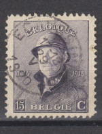 COB 169 Oblitération Centrale ECAUSSINNES - 1919-1920  Cascos De Trinchera