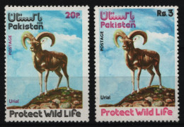 Pakistan 1975 - Mi-Nr. 396-397 ** - MNH - Wildtiere / Wild Animals - Pakistán