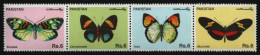 Pakistan 1995 - Mi-Nr. 935-938 ** - MNH - Schmetterlinge / Butterflies - Pakistán