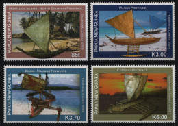 Papua-Neuguinea 2009 - Mi-Nr. 1477-1480 ** - MNH - Traditionelle Kanus - Papúa Nueva Guinea