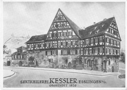 39104806 - Esslingen Am Neckar. Sektkellerei Kessler Ungelaufen  Kleiner Knick Oben Rechts, Unten Links Und Oben In Der - Esslingen