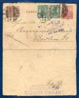 Argentina To Germany, 1910, Uprated Postal Stationery   (016) - Postal Stationery