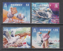 2022 Guernsey Seagulls Birds Ice Cream  Complete Set Of 4 MNH @ BELOW FACE VALUE - Guernesey
