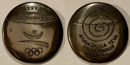 MEDALLA OFICIAL CONMEMORATIVA XXV OLIMPIADA BARCELONA 1992 VOLUNTARIOS - Ohne Zuordnung