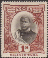 Tonga 1897 SG50 1/- King George II Type II MH - Tonga (1970-...)