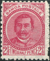 Samoa 1895 SG60a 2½d Deep Rose-carmine King Malietoa Laupepa MNH - Samoa
