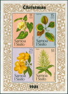 Samoa 1981 SG611 Christmas Flowers MS MNH - Samoa