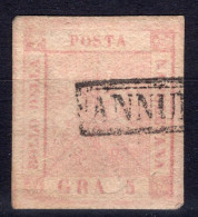 5 Gr. ROSA BRUNASTRO SASS.8 USATO FIRMATO PERITO  CV 150+++ - Naples