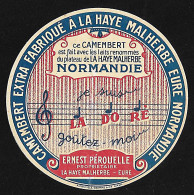 Etiquette Neuve De CAMEMBERT  EXTRA  Fabriqué A La HAYE MALHERBE  ( ERNEST PEROUELLE) - Cheese