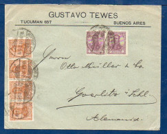 Argentina To Germany, 1910   (015) - Lettres & Documents