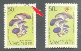 Vietnam Error Stamps, Mushroom, Missing Red Logo. - Viêt-Nam