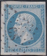 Oblitération De Paris CS Lettres Romaines - 1853-1860 Napoléon III